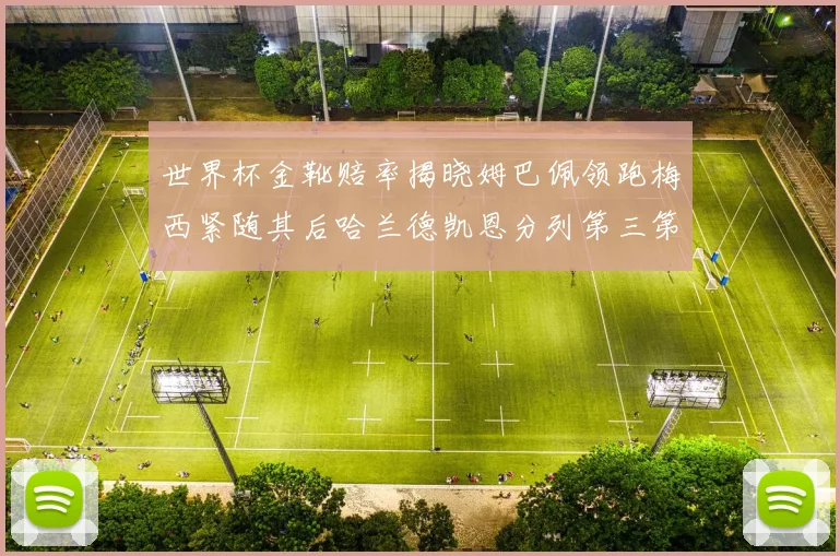 世界杯金靴赔率揭晓姆巴佩领跑梅西紧随其后哈兰德凯恩分列第三第四